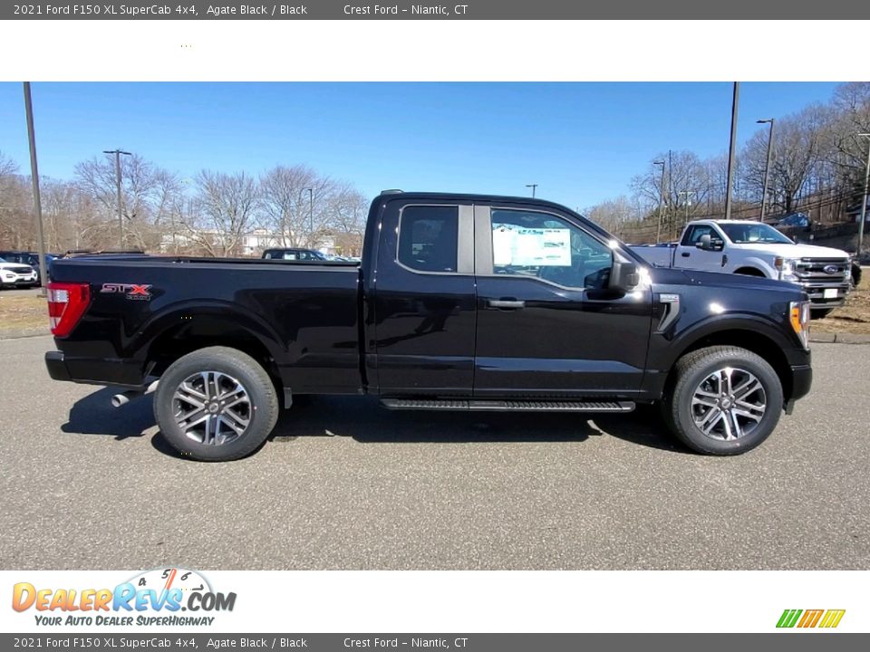 2021 Ford F150 XL SuperCab 4x4 Agate Black / Black Photo #8