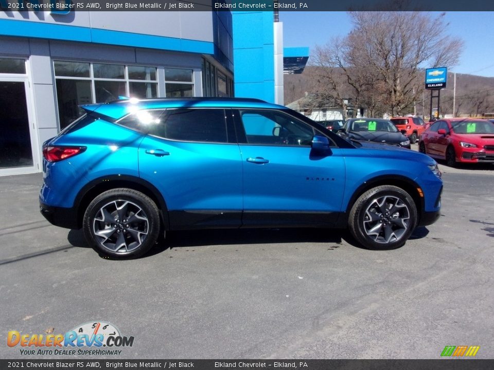 2021 Chevrolet Blazer RS AWD Bright Blue Metallic / Jet Black Photo #2