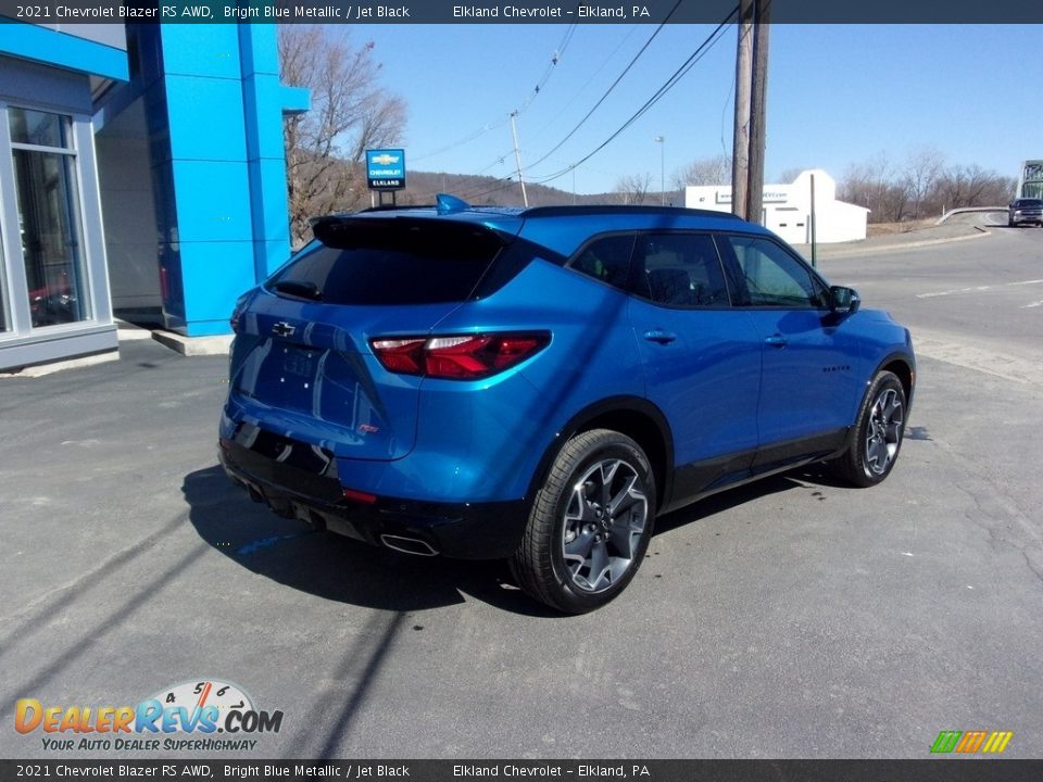 2021 Chevrolet Blazer RS AWD Bright Blue Metallic / Jet Black Photo #3