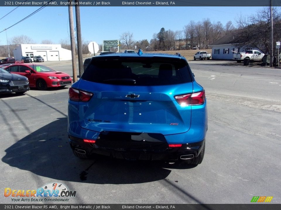 2021 Chevrolet Blazer RS AWD Bright Blue Metallic / Jet Black Photo #4