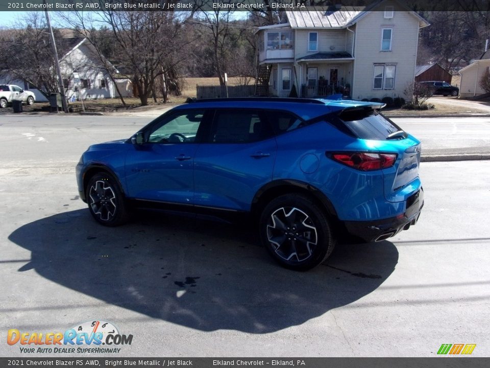 2021 Chevrolet Blazer RS AWD Bright Blue Metallic / Jet Black Photo #5