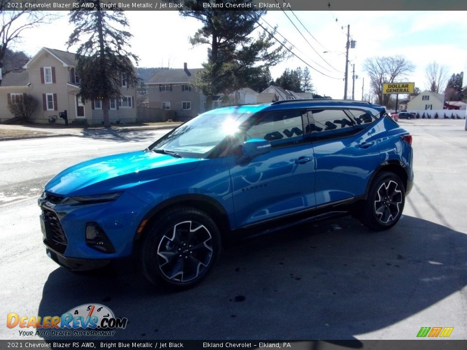 2021 Chevrolet Blazer RS AWD Bright Blue Metallic / Jet Black Photo #6