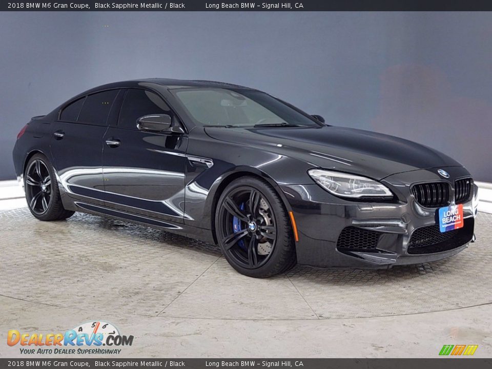 2018 BMW M6 Gran Coupe Black Sapphire Metallic / Black Photo #1