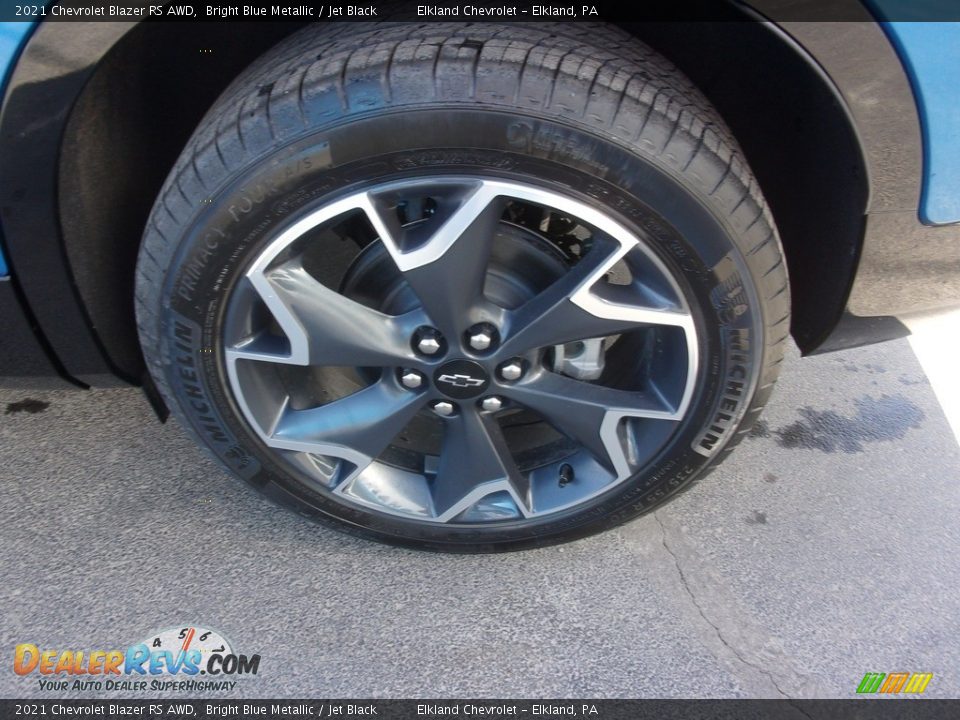 2021 Chevrolet Blazer RS AWD Bright Blue Metallic / Jet Black Photo #10