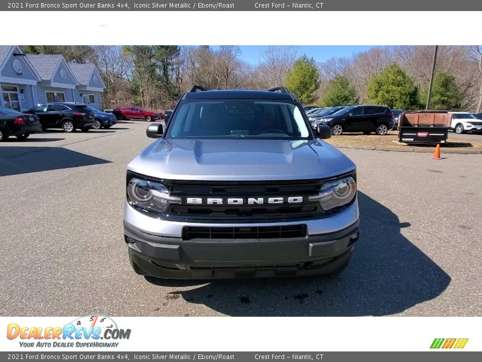 2021 Ford Bronco Sport Outer Banks 4x4 Iconic Silver Metallic / Ebony/Roast Photo #2