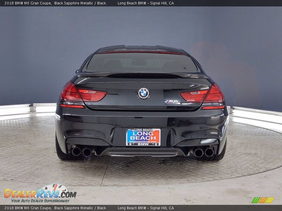 2018 BMW M6 Gran Coupe Black Sapphire Metallic / Black Photo #4