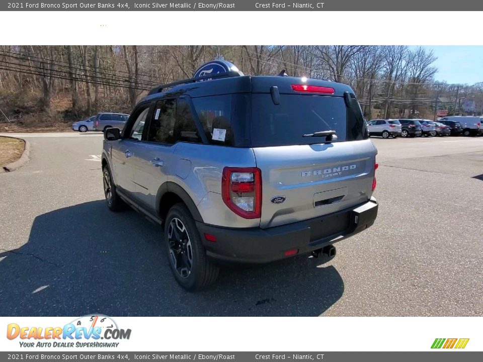 2021 Ford Bronco Sport Outer Banks 4x4 Iconic Silver Metallic / Ebony/Roast Photo #5