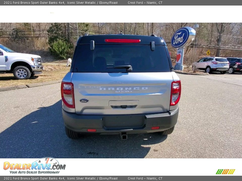 2021 Ford Bronco Sport Outer Banks 4x4 Iconic Silver Metallic / Ebony/Roast Photo #6