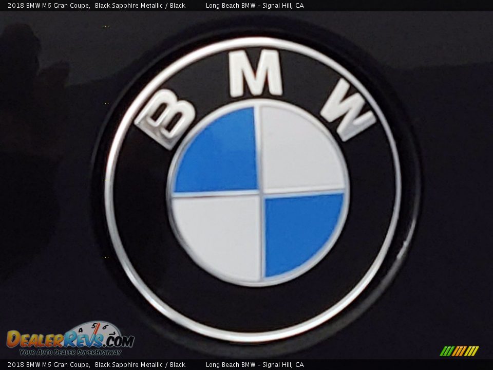 2018 BMW M6 Gran Coupe Black Sapphire Metallic / Black Photo #8