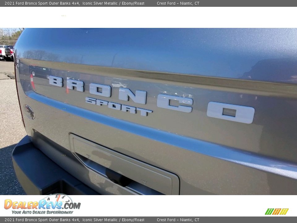 2021 Ford Bronco Sport Outer Banks 4x4 Iconic Silver Metallic / Ebony/Roast Photo #9