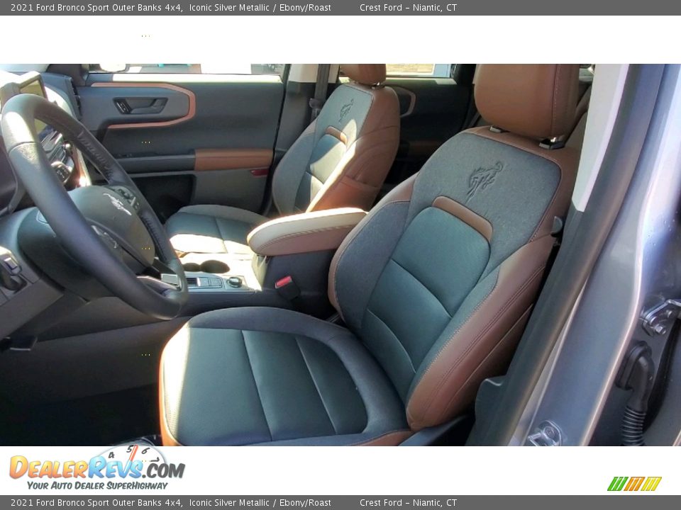 2021 Ford Bronco Sport Outer Banks 4x4 Iconic Silver Metallic / Ebony/Roast Photo #11