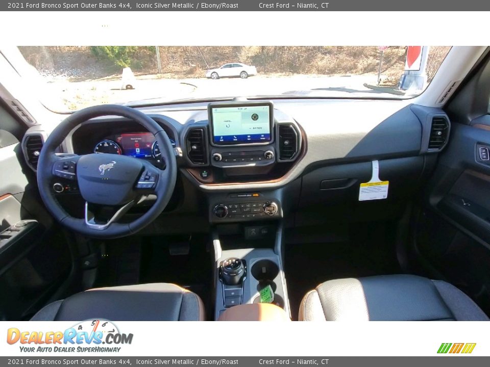 2021 Ford Bronco Sport Outer Banks 4x4 Iconic Silver Metallic / Ebony/Roast Photo #18