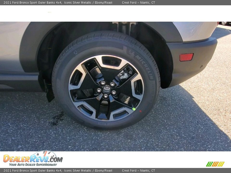 2021 Ford Bronco Sport Outer Banks 4x4 Iconic Silver Metallic / Ebony/Roast Photo #19