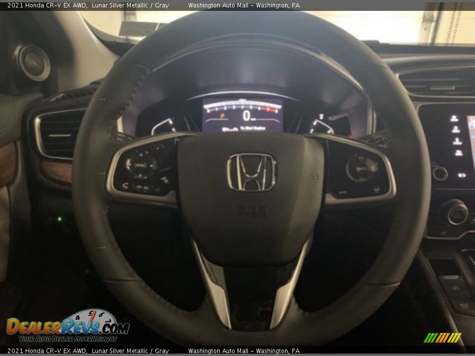 2021 Honda CR-V EX AWD Lunar Silver Metallic / Gray Photo #7