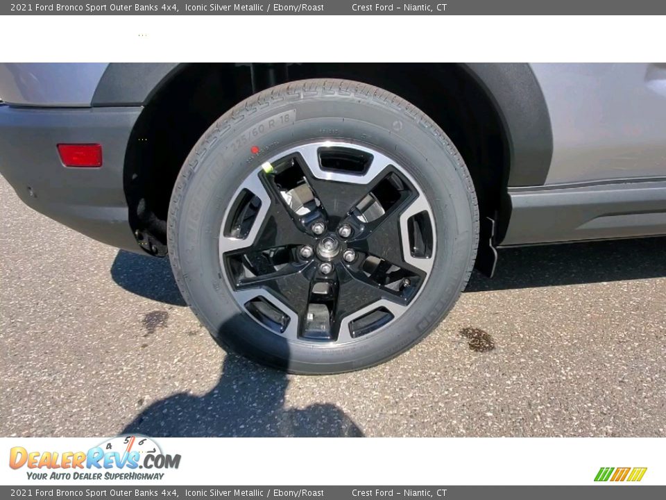 2021 Ford Bronco Sport Outer Banks 4x4 Iconic Silver Metallic / Ebony/Roast Photo #21