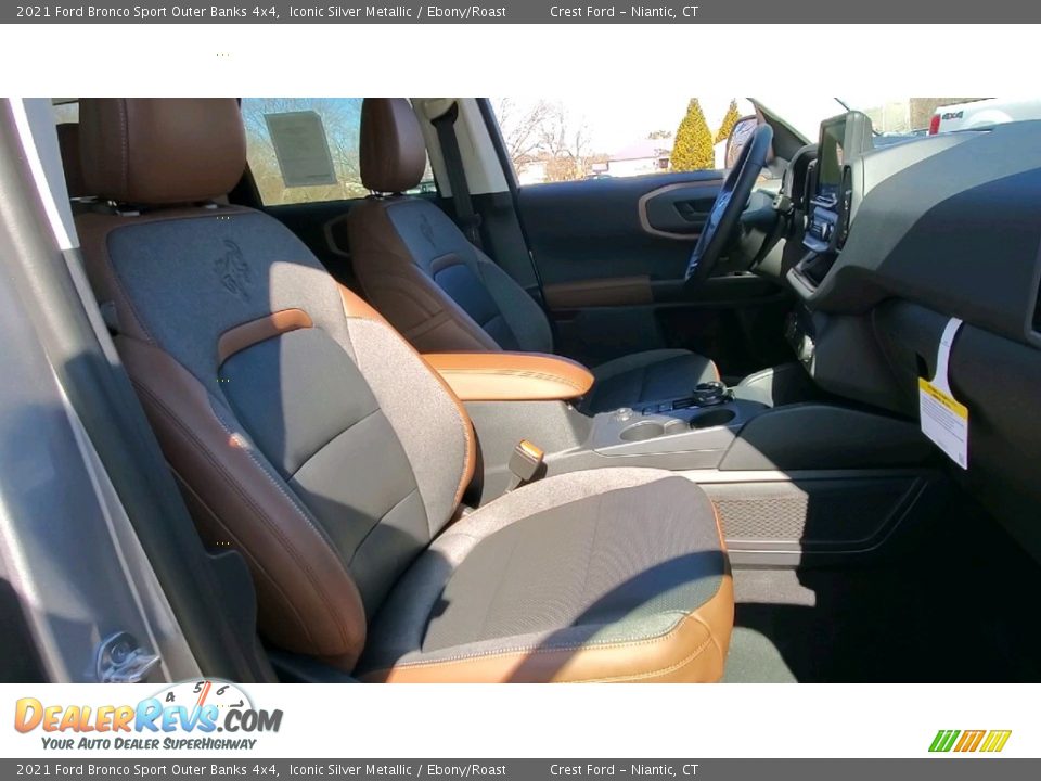 2021 Ford Bronco Sport Outer Banks 4x4 Iconic Silver Metallic / Ebony/Roast Photo #23