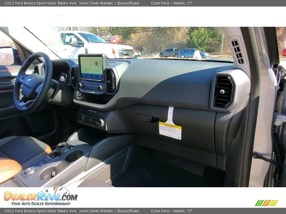 2021 Ford Bronco Sport Outer Banks 4x4 Iconic Silver Metallic / Ebony/Roast Photo #24