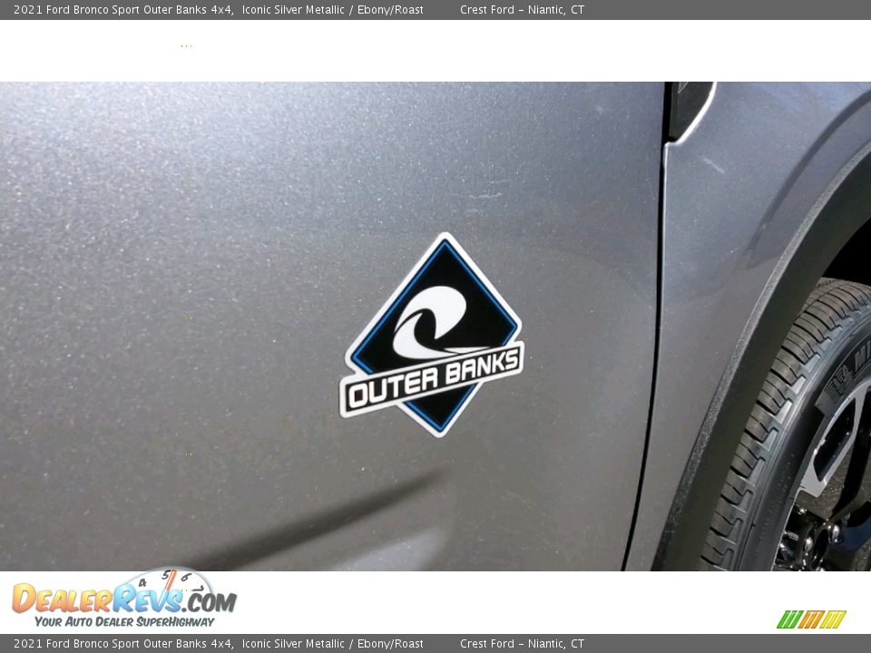 2021 Ford Bronco Sport Outer Banks 4x4 Iconic Silver Metallic / Ebony/Roast Photo #25