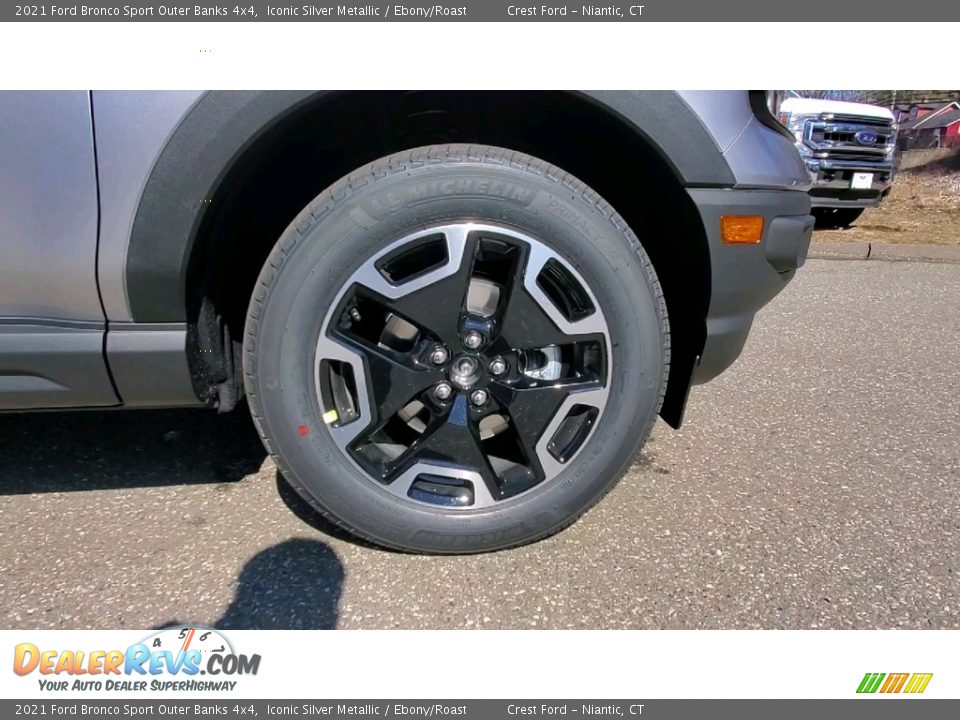 2021 Ford Bronco Sport Outer Banks 4x4 Iconic Silver Metallic / Ebony/Roast Photo #26