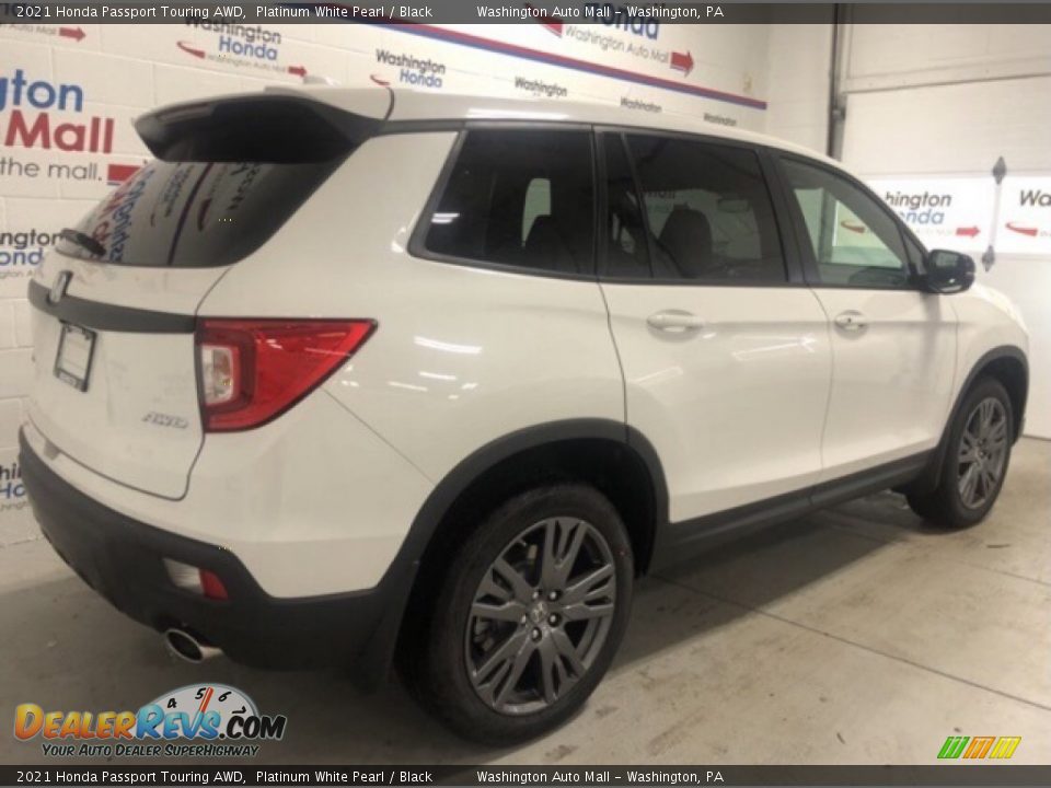 2021 Honda Passport Touring AWD Platinum White Pearl / Black Photo #3