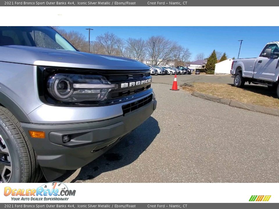 2021 Ford Bronco Sport Outer Banks 4x4 Iconic Silver Metallic / Ebony/Roast Photo #27