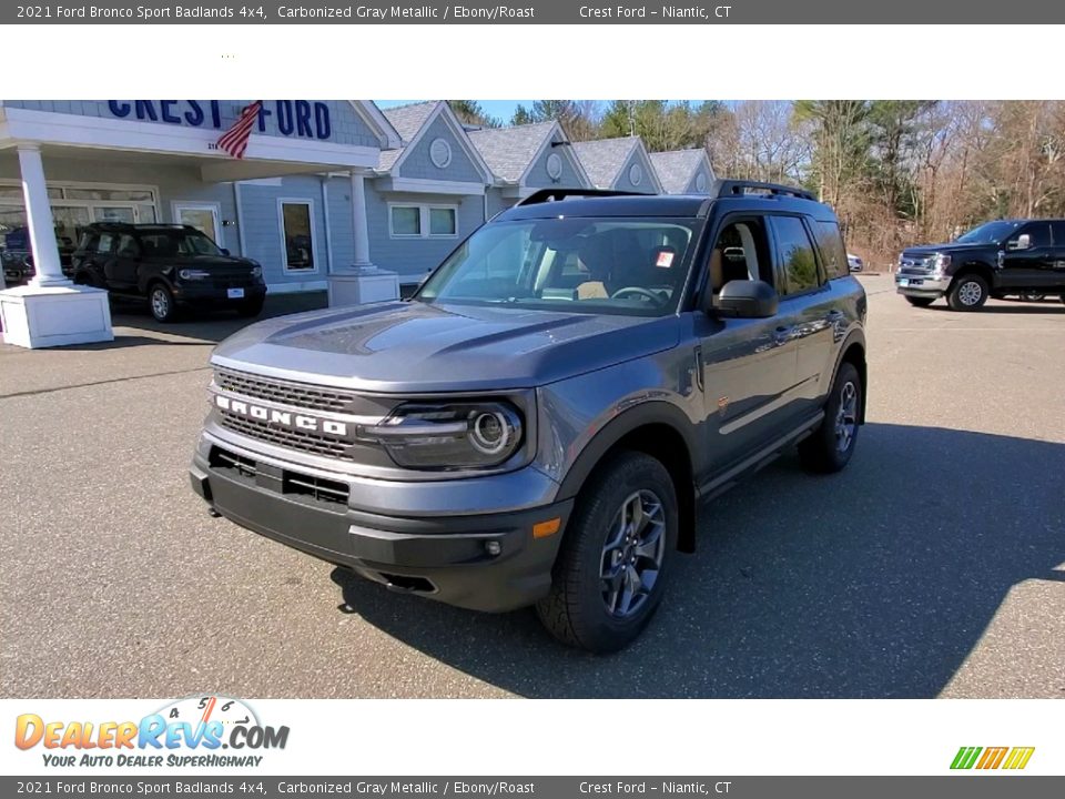 2021 Ford Bronco Sport Badlands 4x4 Carbonized Gray Metallic / Ebony/Roast Photo #3