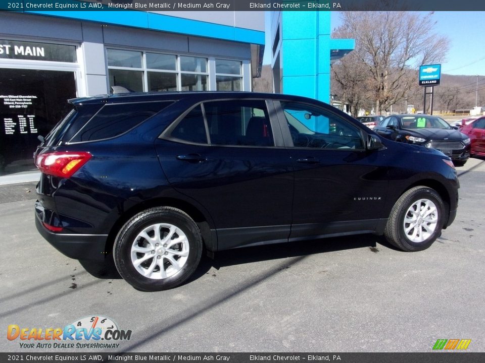 2021 Chevrolet Equinox LS AWD Midnight Blue Metallic / Medium Ash Gray Photo #2