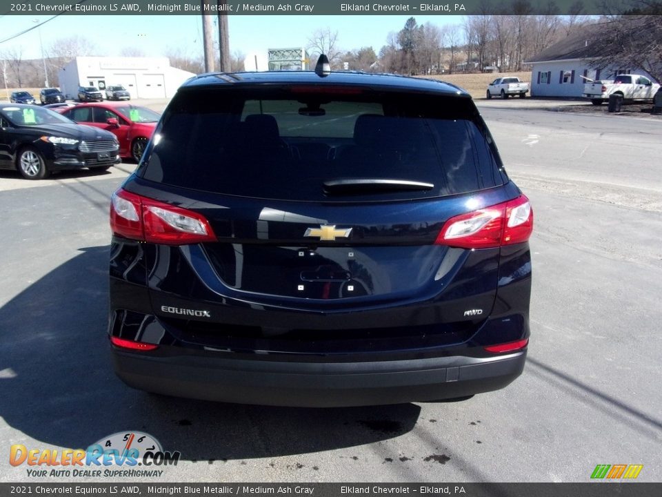 2021 Chevrolet Equinox LS AWD Midnight Blue Metallic / Medium Ash Gray Photo #3