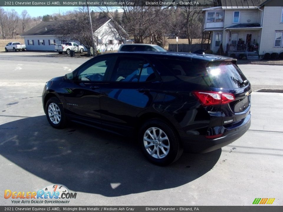 2021 Chevrolet Equinox LS AWD Midnight Blue Metallic / Medium Ash Gray Photo #4