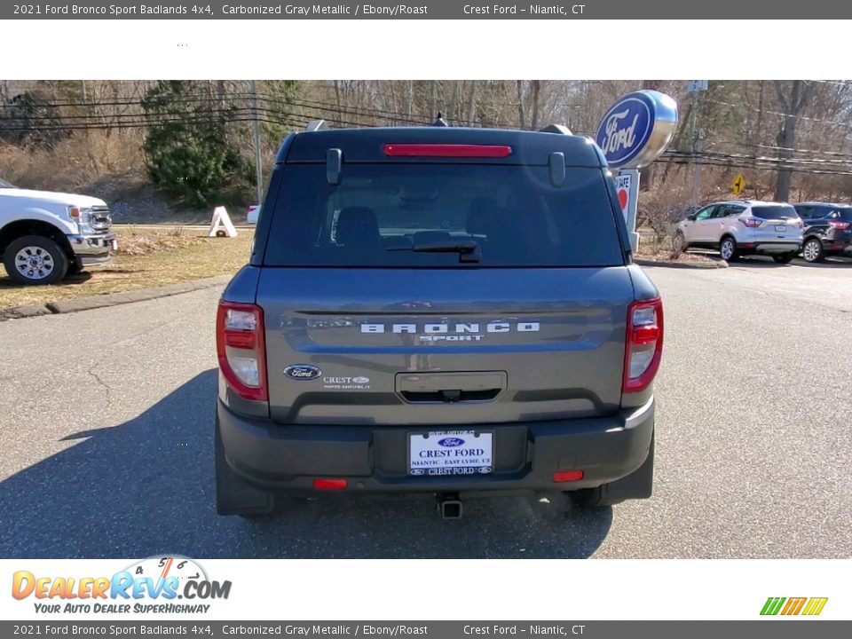 2021 Ford Bronco Sport Badlands 4x4 Carbonized Gray Metallic / Ebony/Roast Photo #6