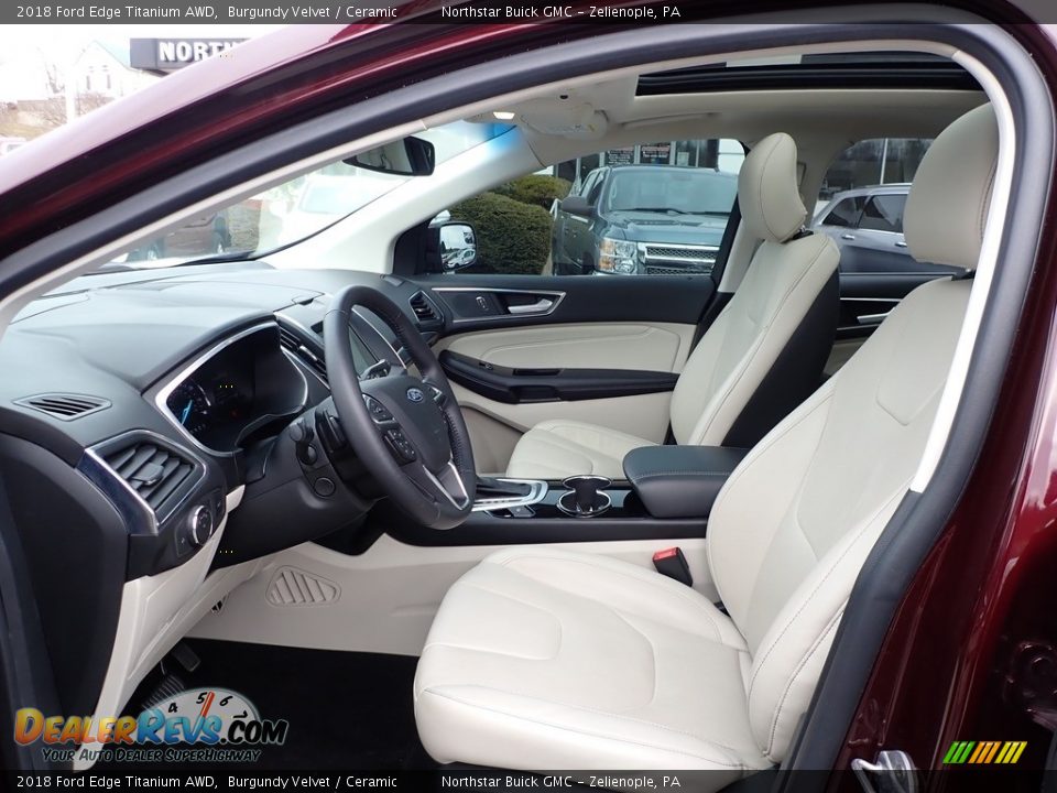 2018 Ford Edge Titanium AWD Burgundy Velvet / Ceramic Photo #16