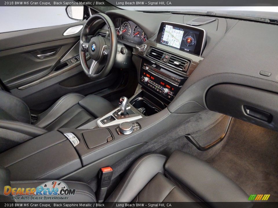 Black Interior - 2018 BMW M6 Gran Coupe Photo #33