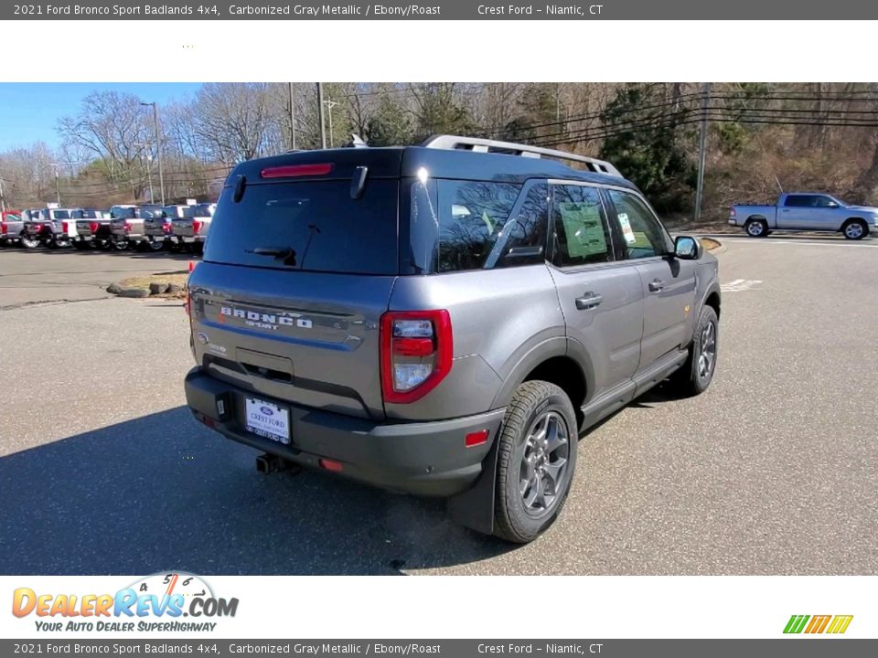 2021 Ford Bronco Sport Badlands 4x4 Carbonized Gray Metallic / Ebony/Roast Photo #7