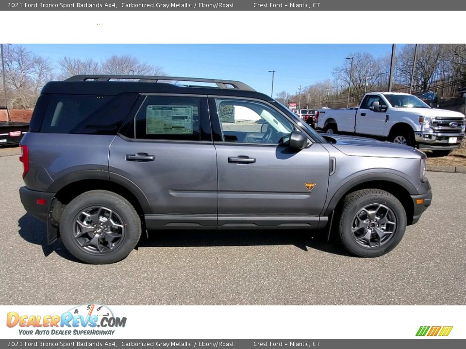 Carbonized Gray Metallic 2021 Ford Bronco Sport Badlands 4x4 Photo #8