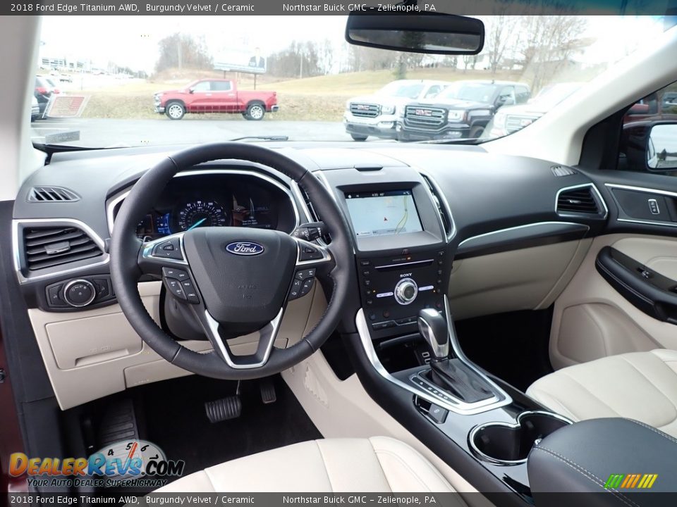 2018 Ford Edge Titanium AWD Burgundy Velvet / Ceramic Photo #18