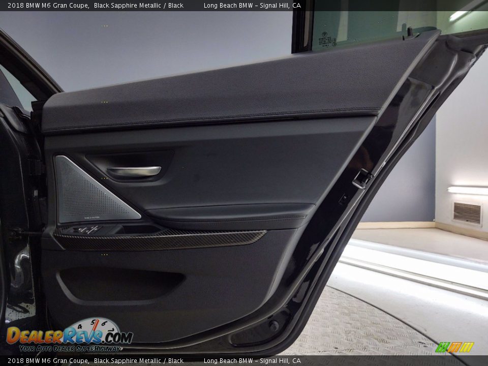 2018 BMW M6 Gran Coupe Black Sapphire Metallic / Black Photo #35