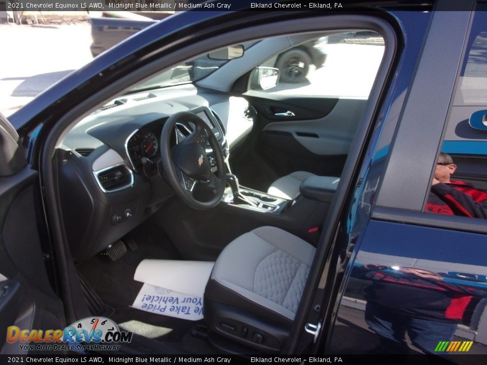 2021 Chevrolet Equinox LS AWD Midnight Blue Metallic / Medium Ash Gray Photo #9