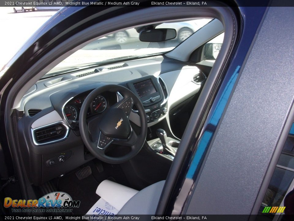 2021 Chevrolet Equinox LS AWD Midnight Blue Metallic / Medium Ash Gray Photo #10