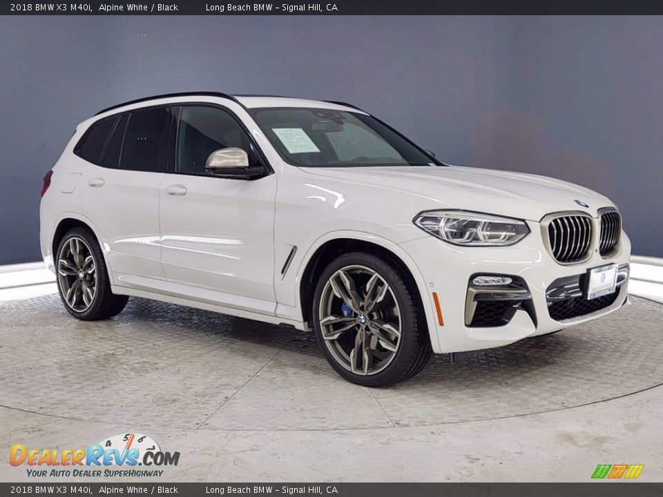 2018 BMW X3 M40i Alpine White / Black Photo #1