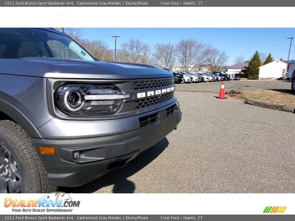 2021 Ford Bronco Sport Badlands 4x4 Carbonized Gray Metallic / Ebony/Roast Photo #28