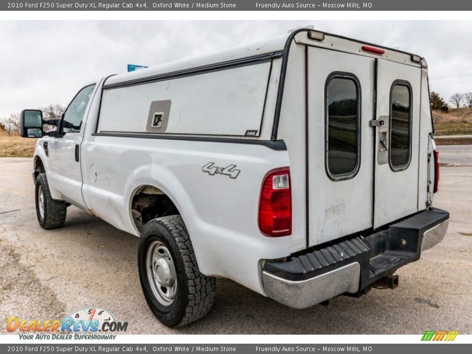 2010 Ford F250 Super Duty XL Regular Cab 4x4 Oxford White / Medium Stone Photo #6