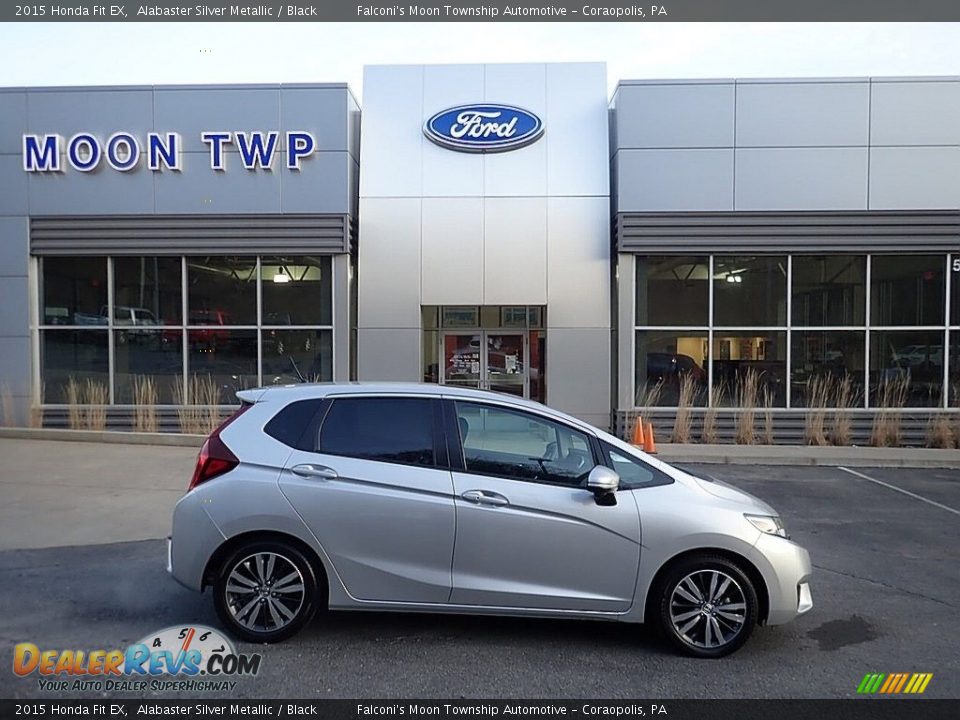 2015 Honda Fit EX Alabaster Silver Metallic / Black Photo #1