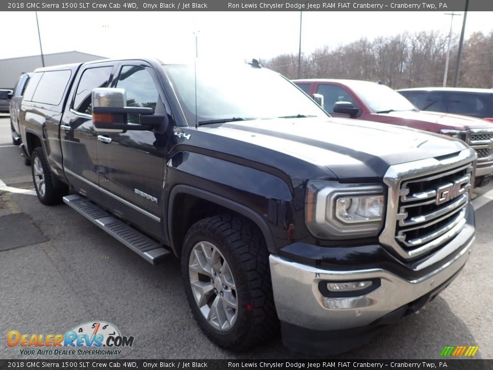 2018 GMC Sierra 1500 SLT Crew Cab 4WD Onyx Black / Jet Black Photo #2