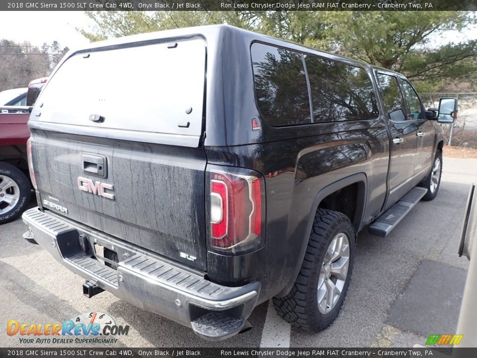 2018 GMC Sierra 1500 SLT Crew Cab 4WD Onyx Black / Jet Black Photo #3