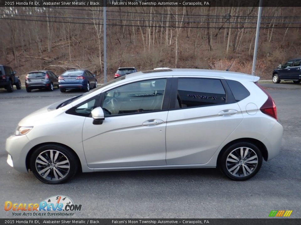 2015 Honda Fit EX Alabaster Silver Metallic / Black Photo #6