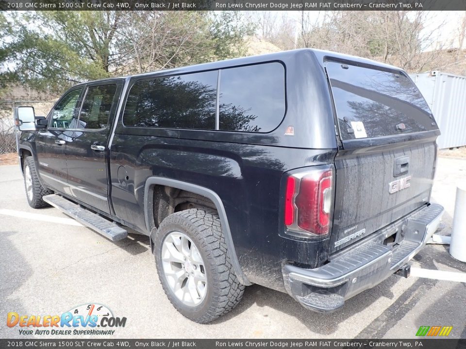 2018 GMC Sierra 1500 SLT Crew Cab 4WD Onyx Black / Jet Black Photo #4