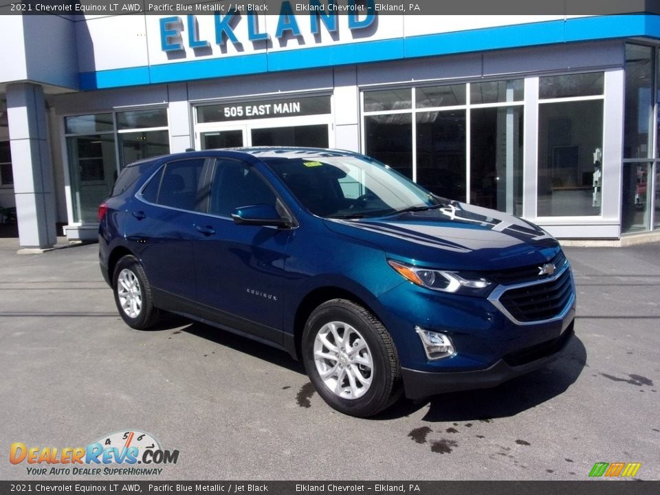 2021 Chevrolet Equinox LT AWD Pacific Blue Metallic / Jet Black Photo #1