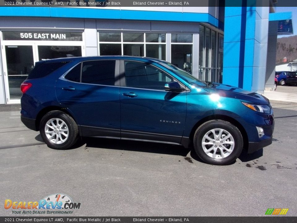 2021 Chevrolet Equinox LT AWD Pacific Blue Metallic / Jet Black Photo #2