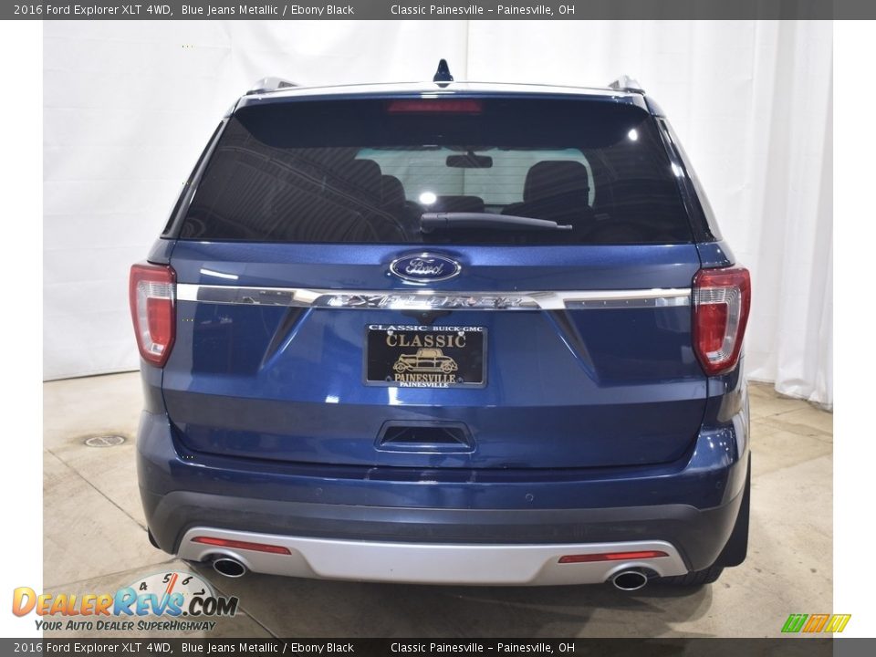 2016 Ford Explorer XLT 4WD Blue Jeans Metallic / Ebony Black Photo #3