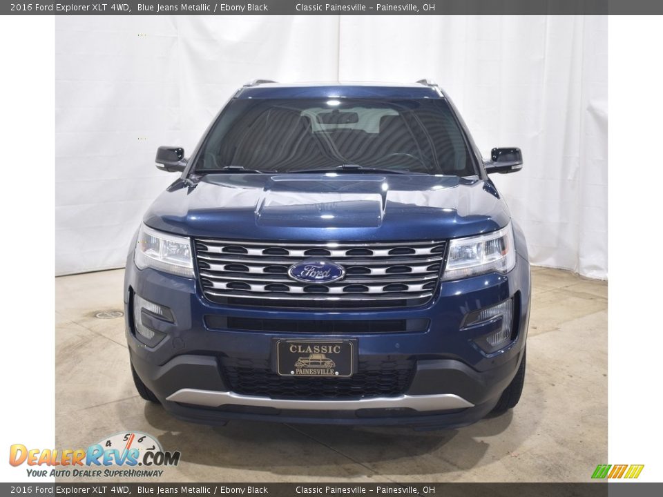 2016 Ford Explorer XLT 4WD Blue Jeans Metallic / Ebony Black Photo #4